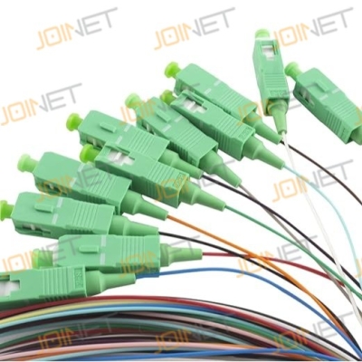 پیگتیل فیبرنوری SC-APC SM 0.9mm G.657 1.5m 12 Colors